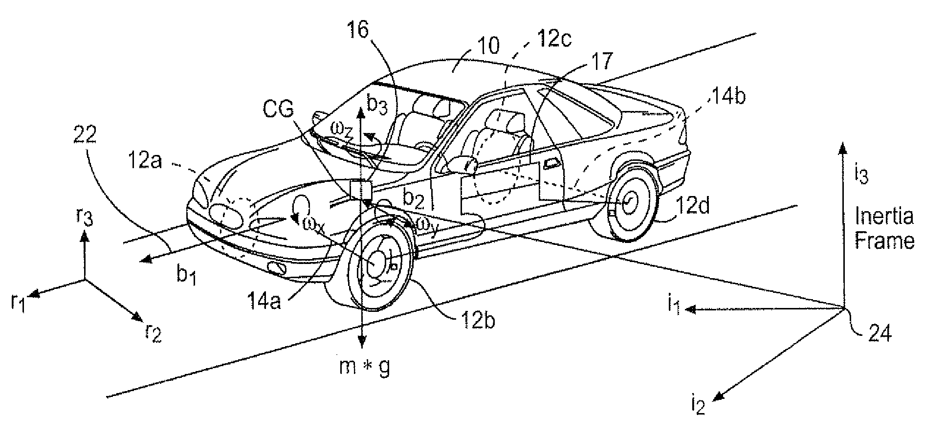 Vehicle stability control system with tire monitoring