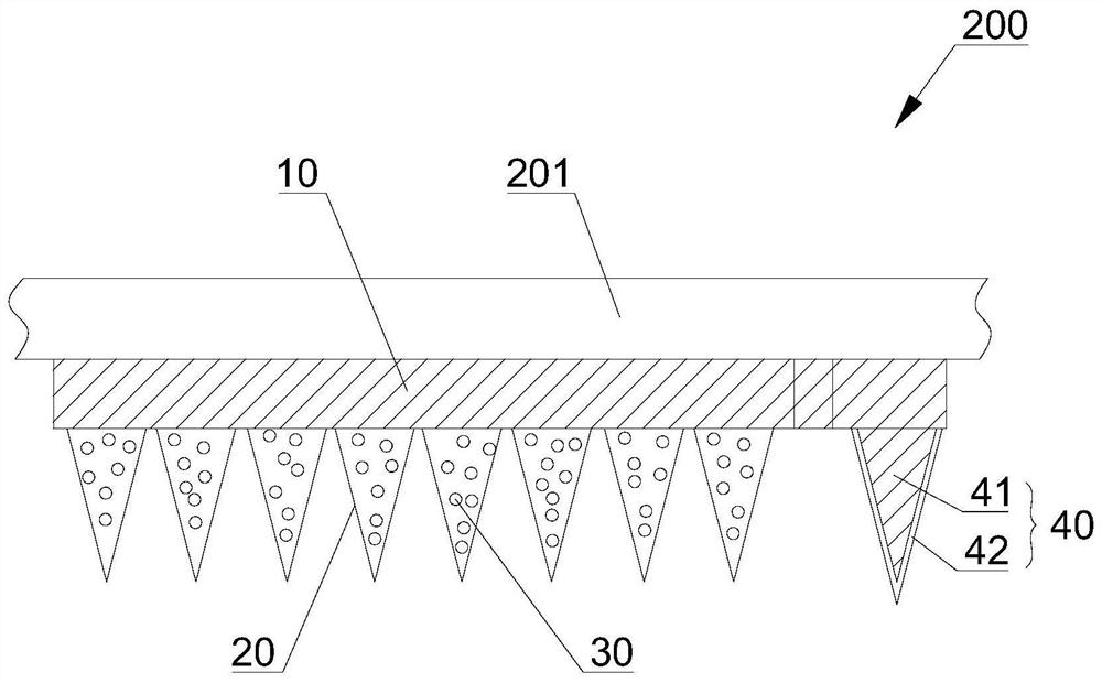 Drug-loading microacupuncture needle, drug-loading microacupuncture needle paster, microacupuncture needle system for electrically adjusting and controlling drug release, and preparation method of drug-loading microacupuncture needle