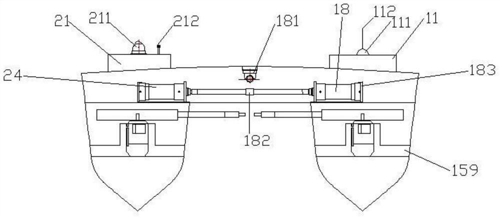 Unmanned variable-pitch catamaran for navigation mark recovery