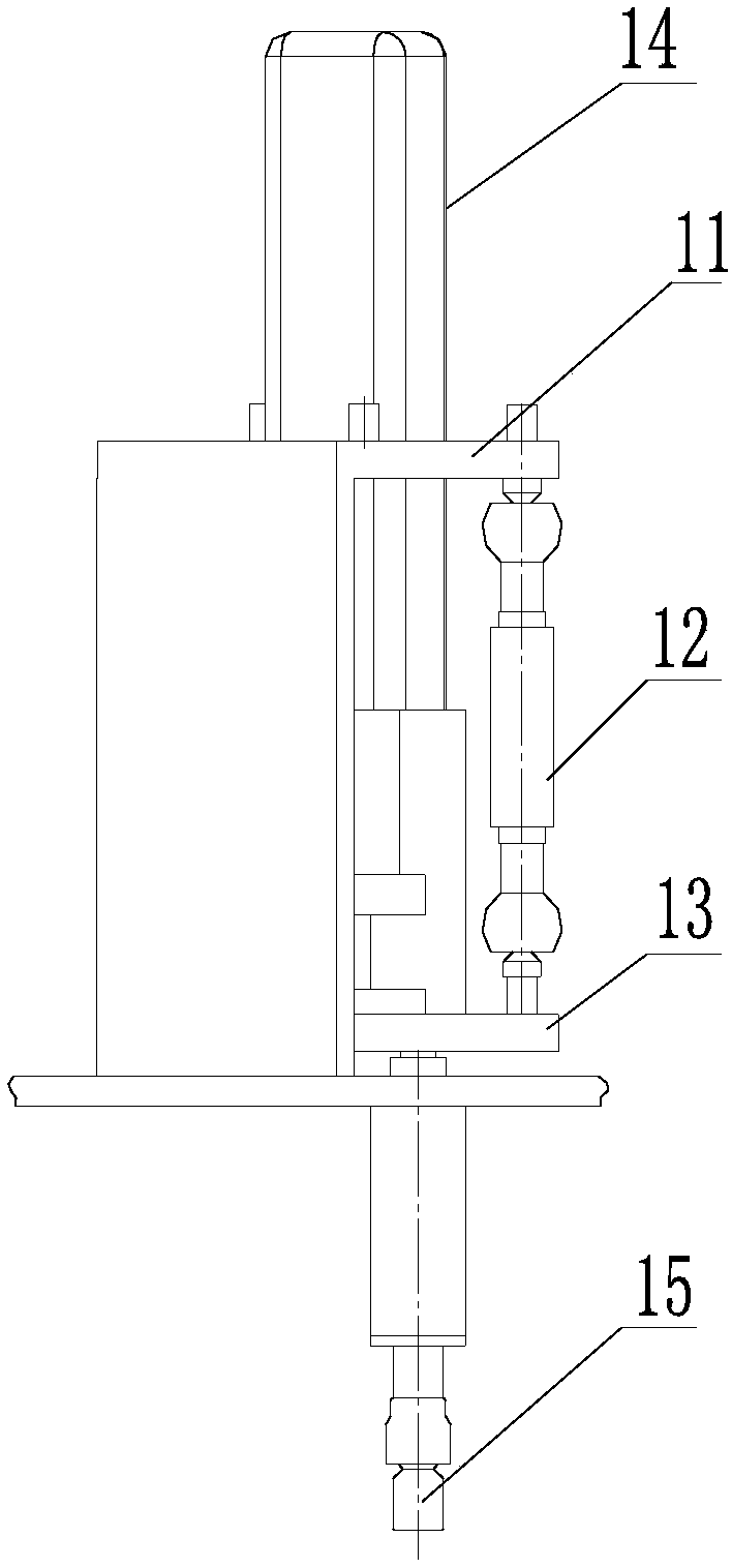 Bolt screwing device with floating connection