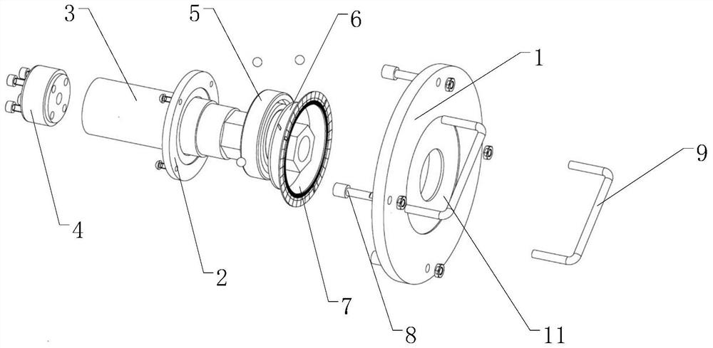 Centering device and centering method of insulating pull rod in three-position switch