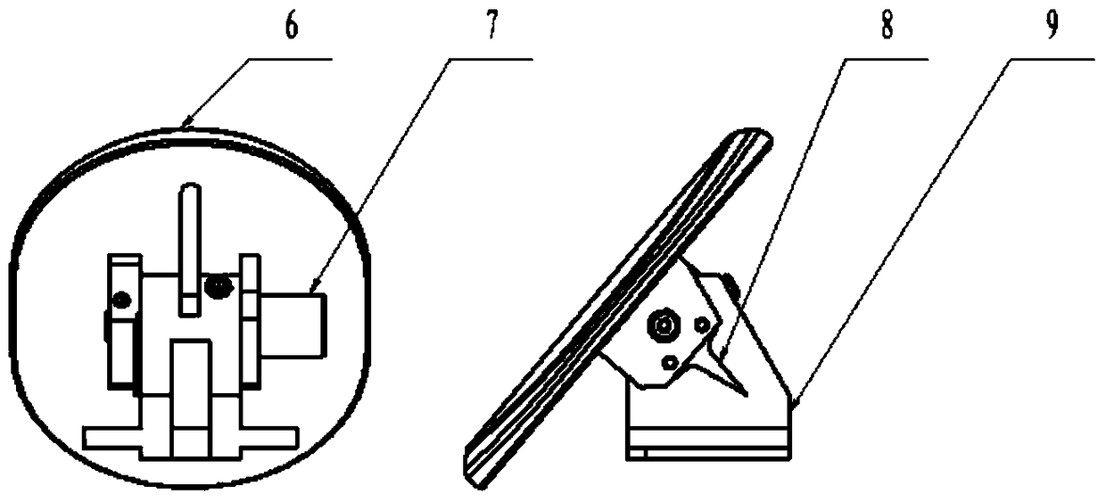 Ultrasonic angle adjustment device in water immersion ultrasonic testing