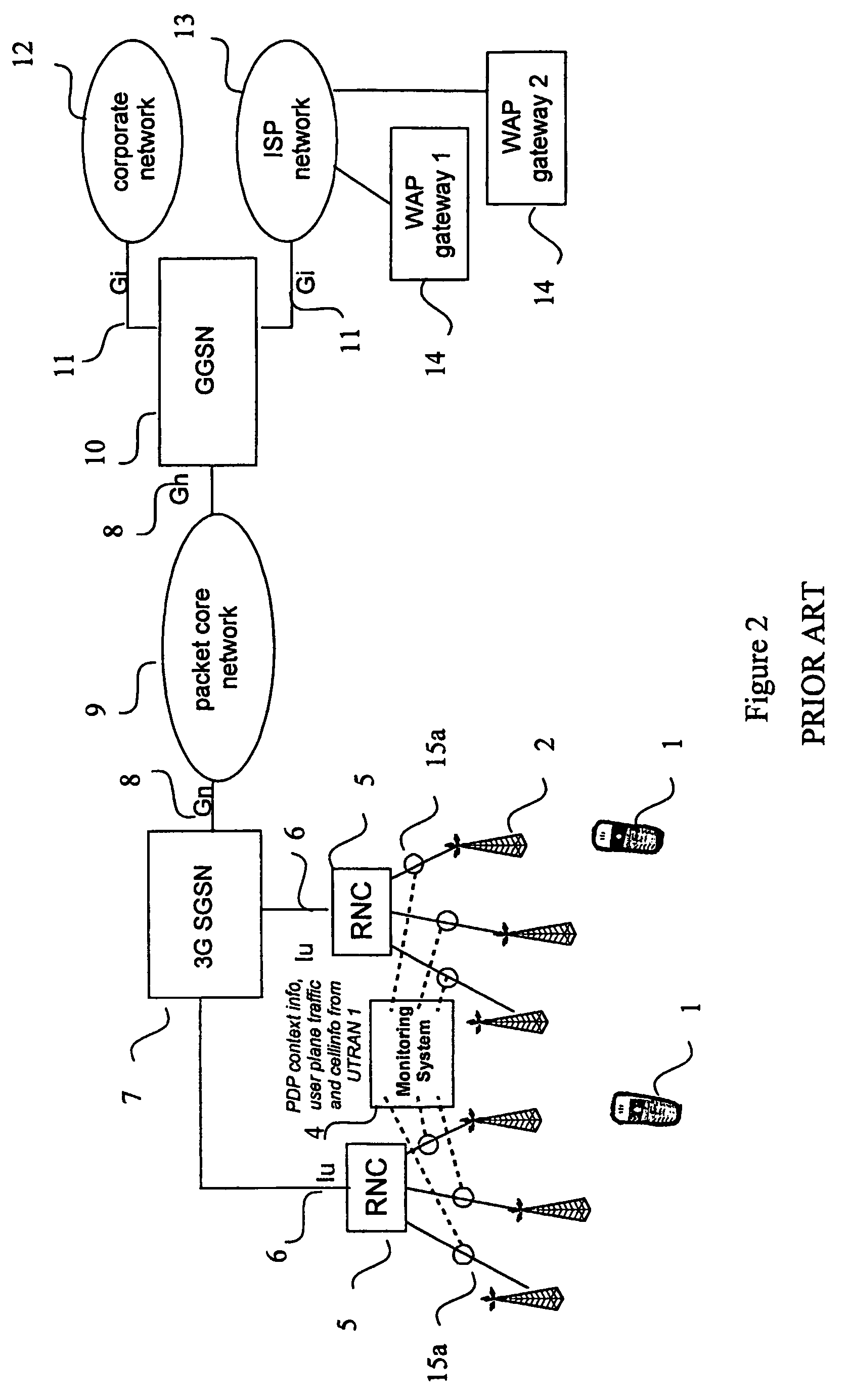 Location signaling for large-scale, end-to-end, quality-of-service monitoring of mobile telecommunication networks