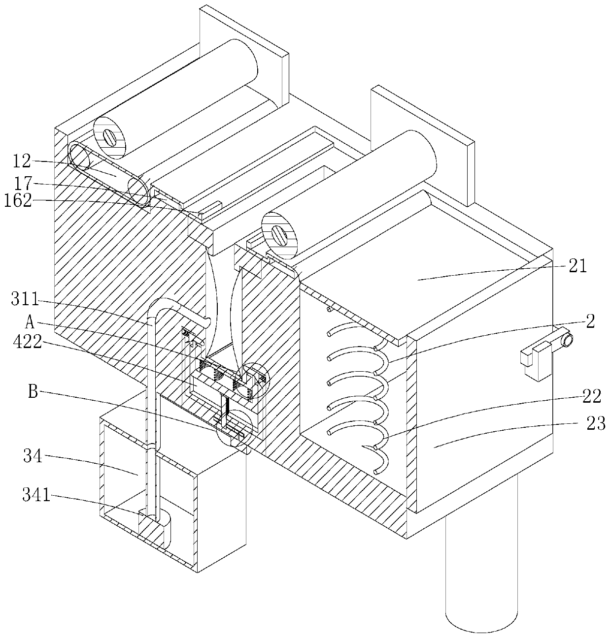 Steel plate machining process used for steel structure production