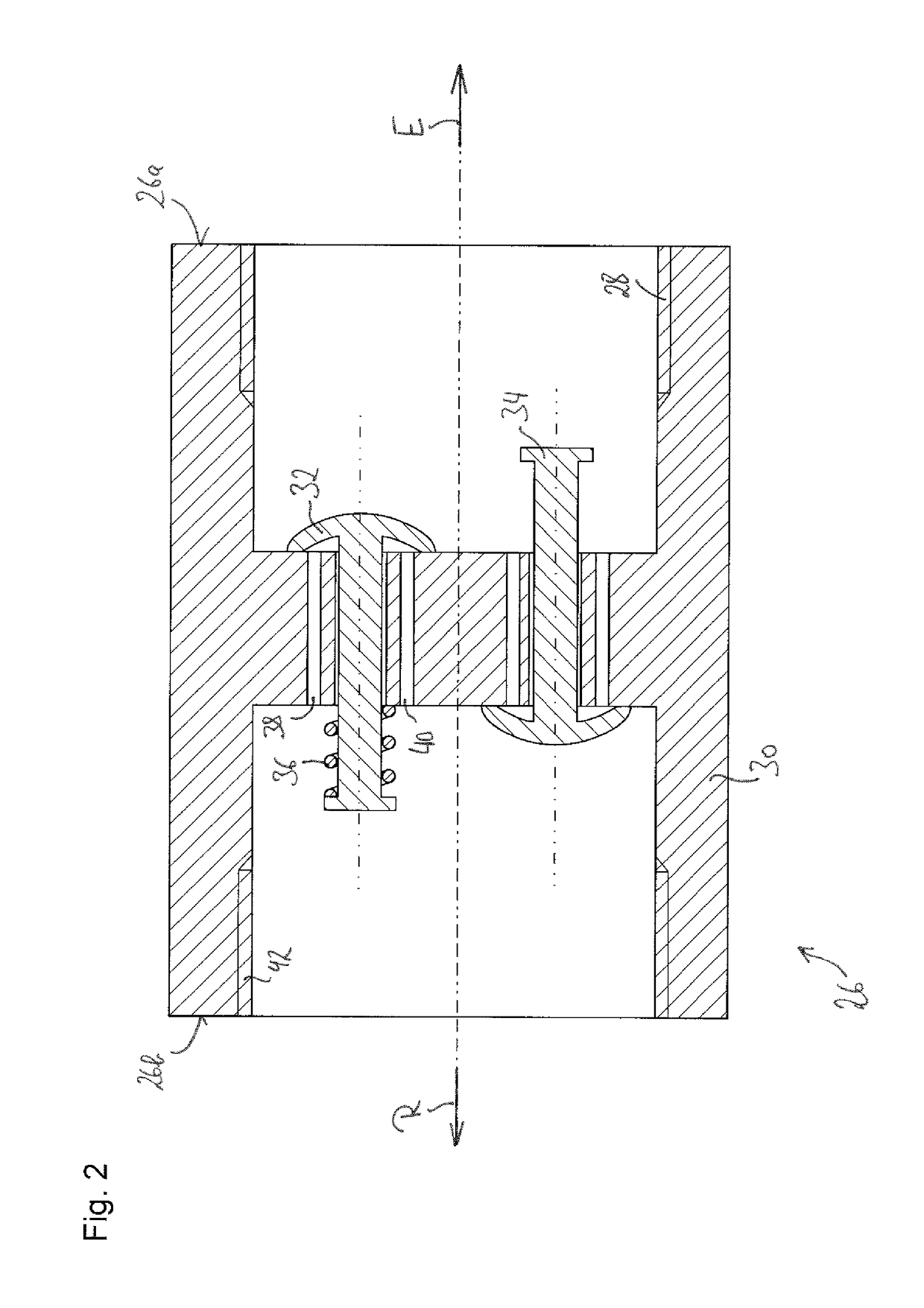 SCR Device with valve arrangement