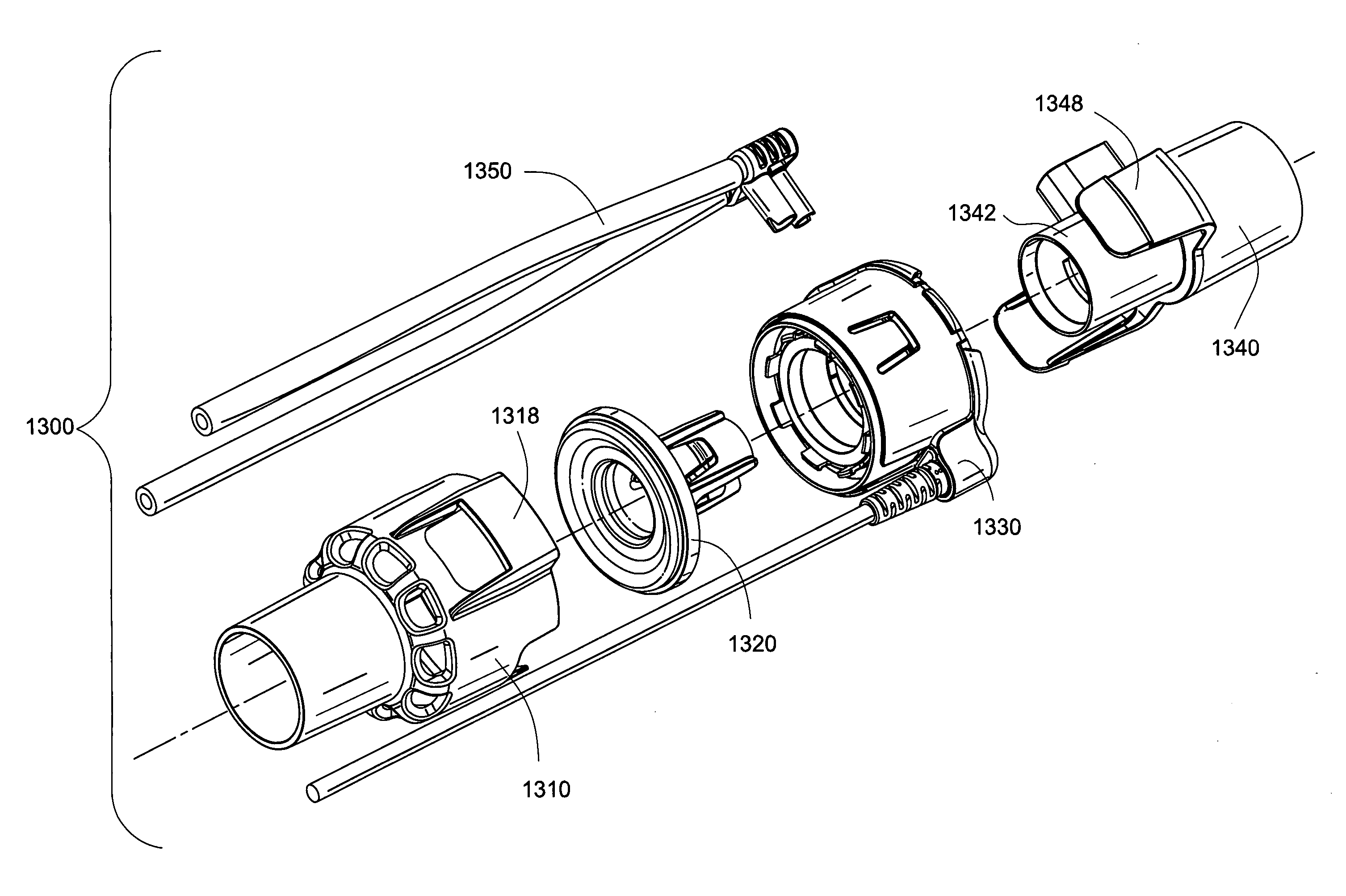 Breathing assistance device with linear actuated gas regulating valve
