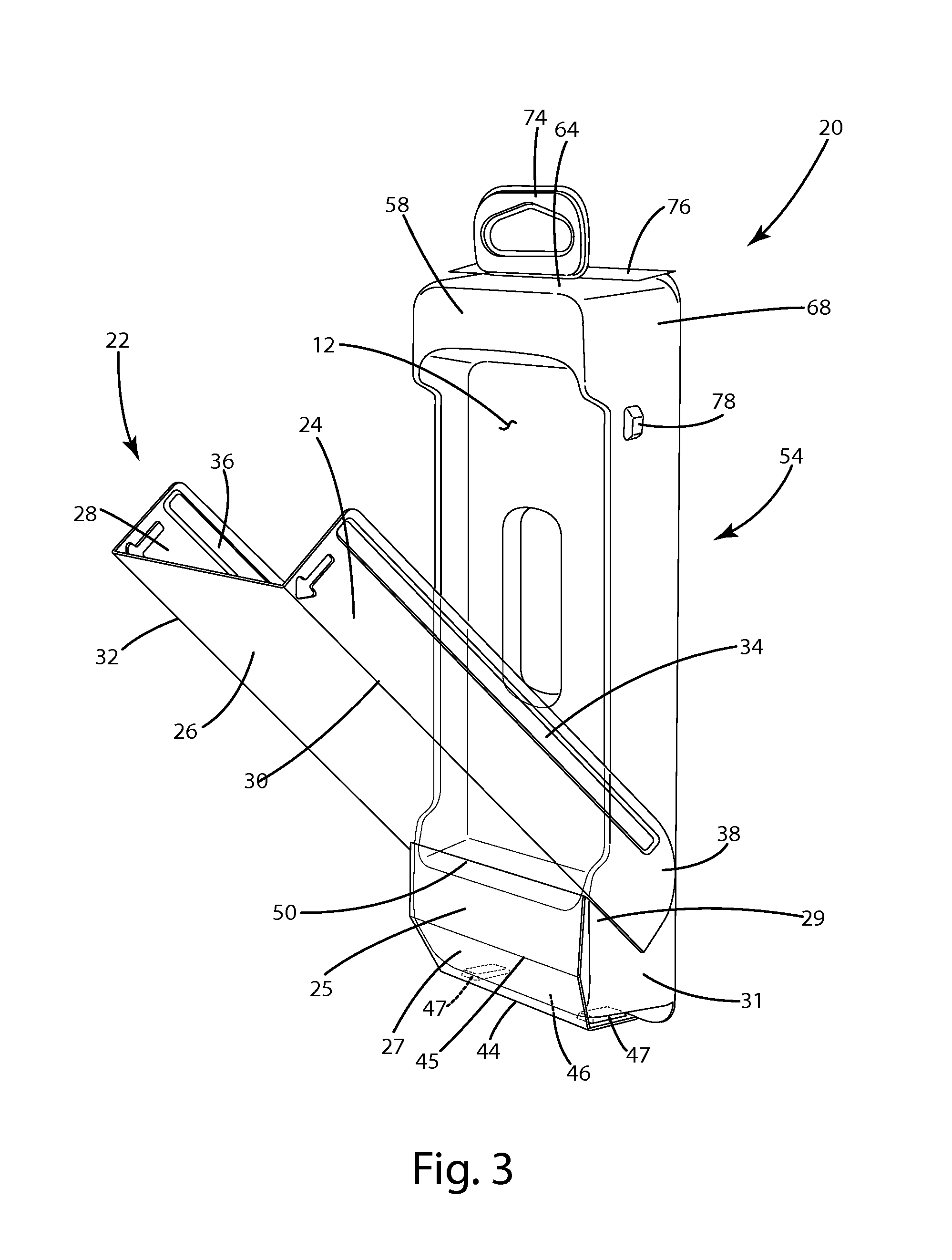 Accessible display package and method of use