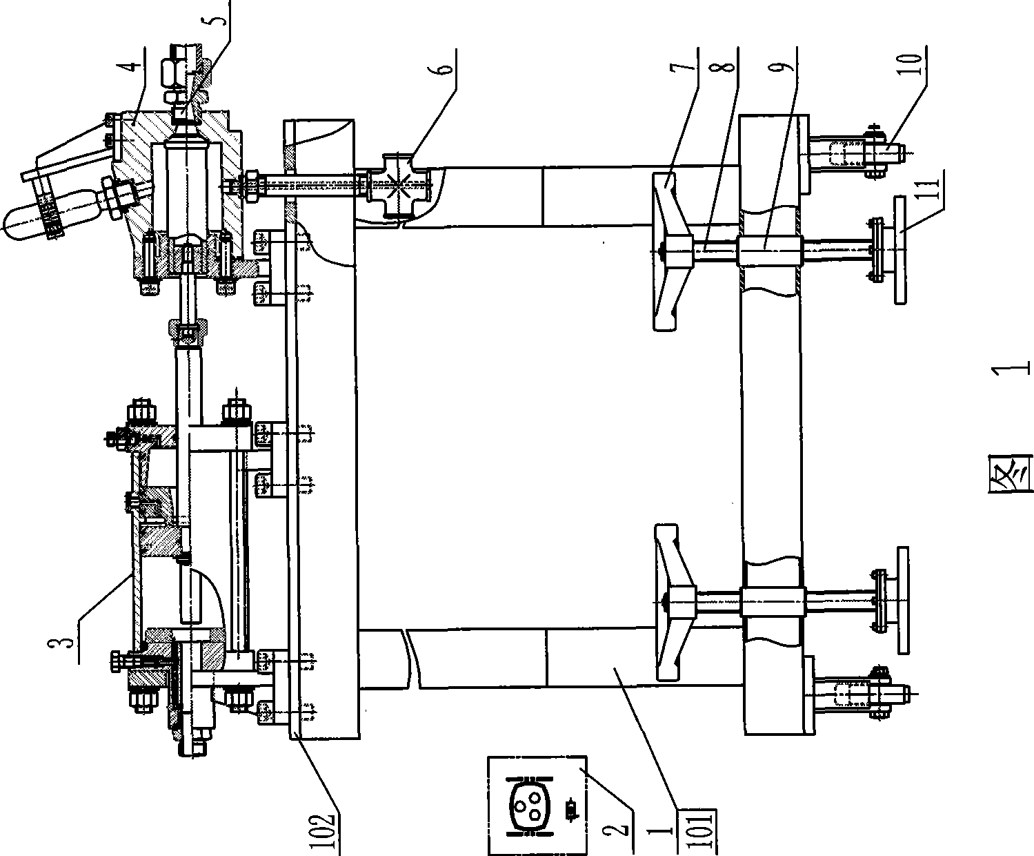 Gas compression quick-release system