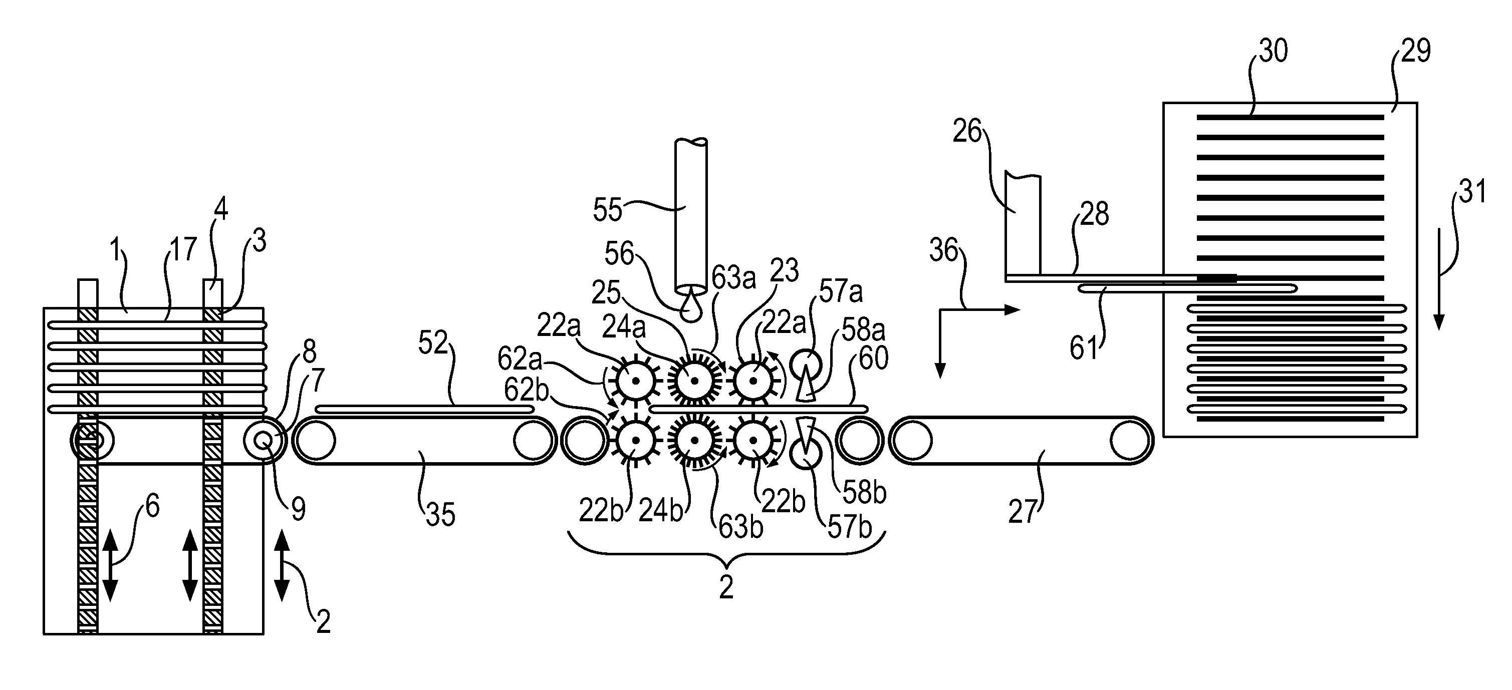 Device and Method For Buffer-Storing A Multiplicity of Wafer-Type Workpieces