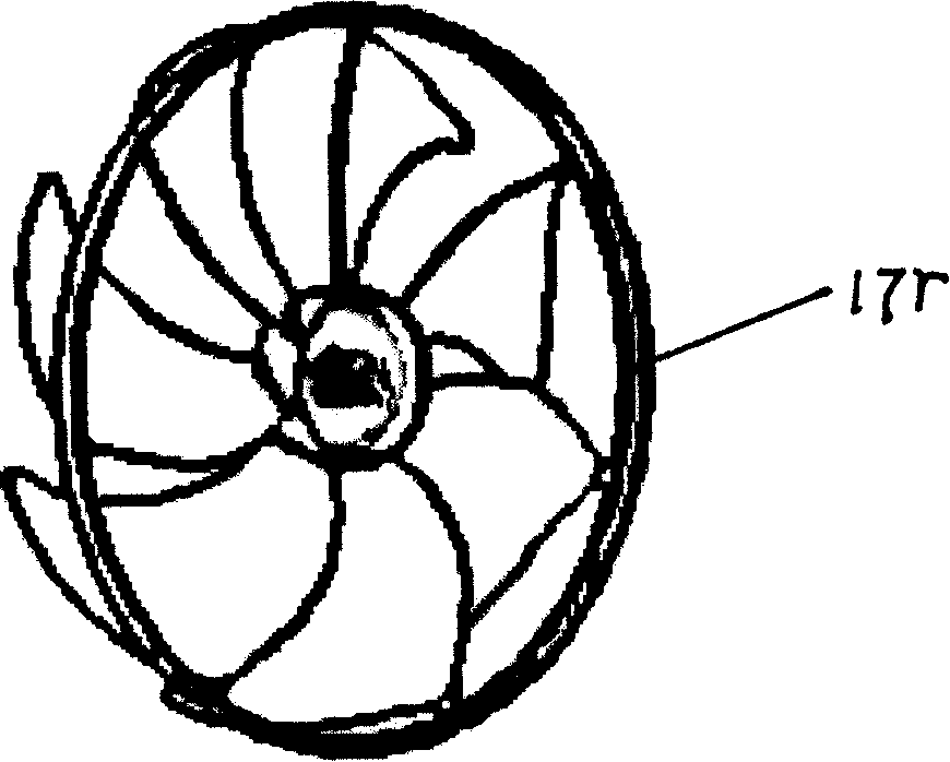 Outdoor fan components for window-type air-conditioner