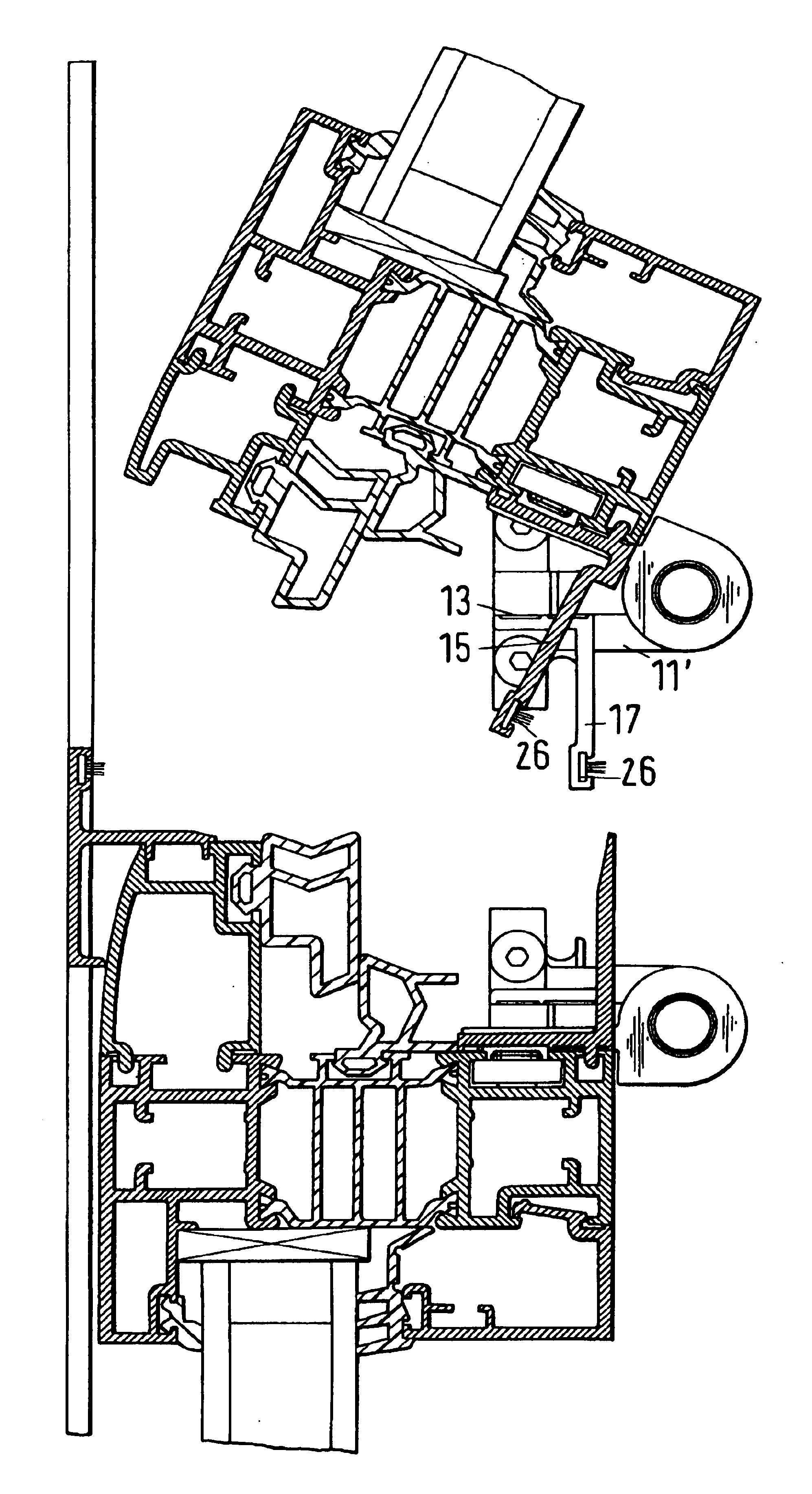 Folding device as room divider or room closure