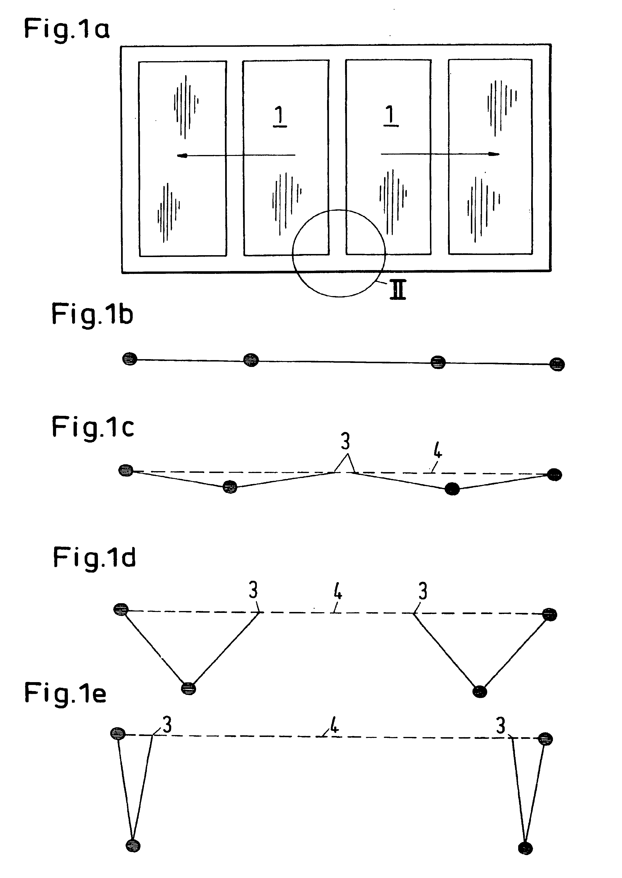 Folding device as room divider or room closure