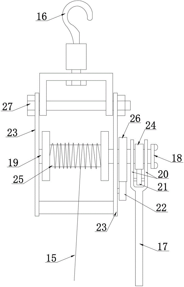 Device and method for lifting wire during distribution line construction