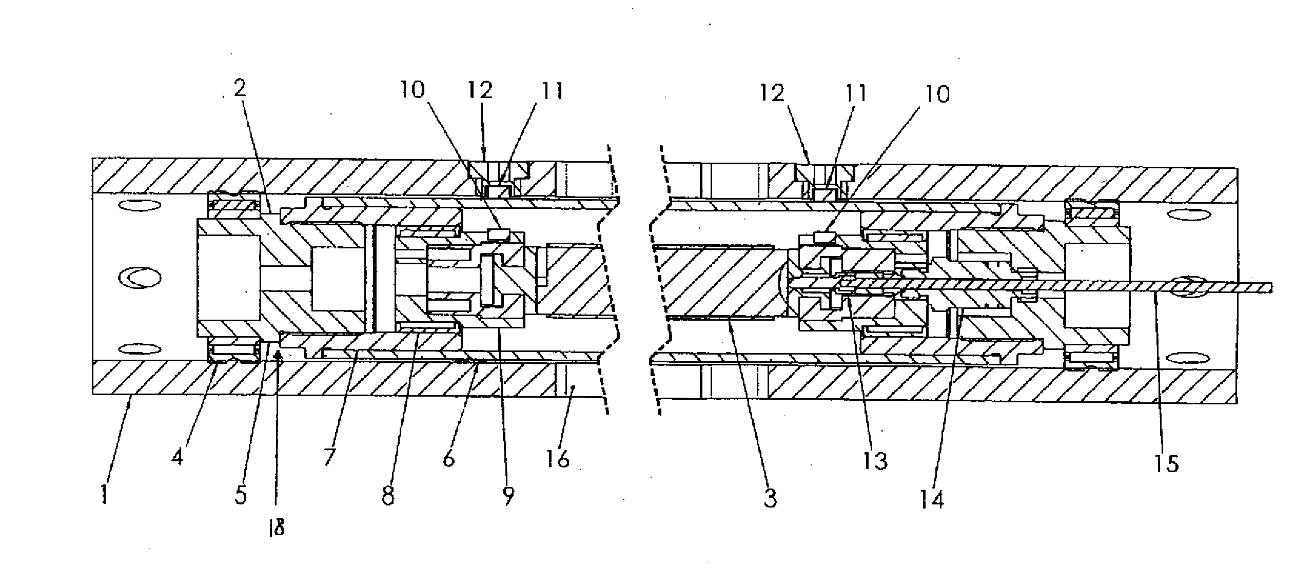 Dual pipe rod assembly section, horizontal drilling device and probe housing