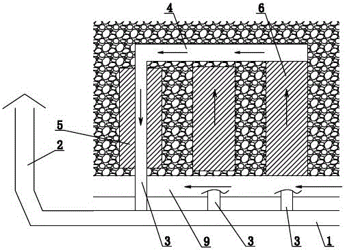Coal mine underground natural ventilation system and method