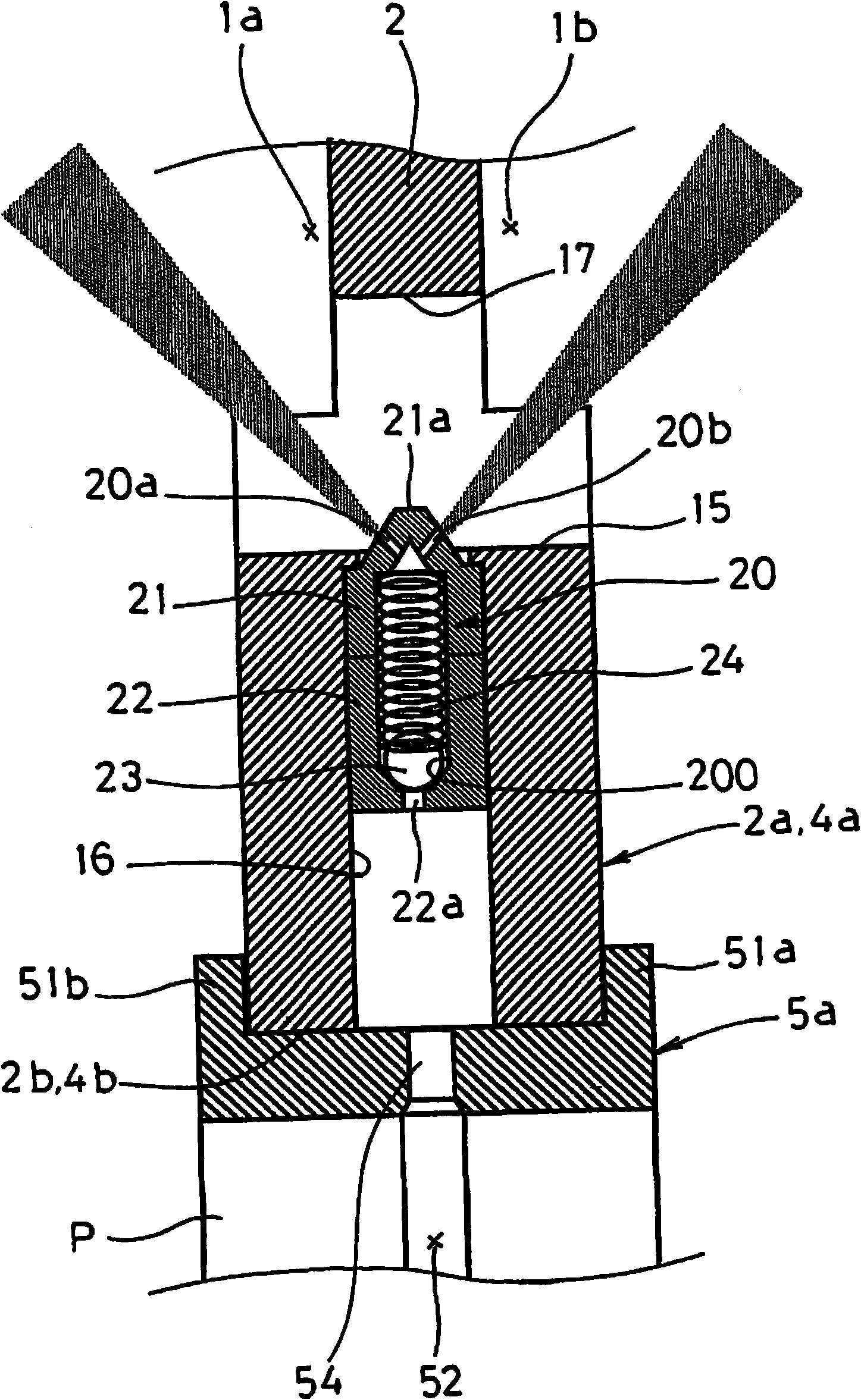 Piston cooling structure