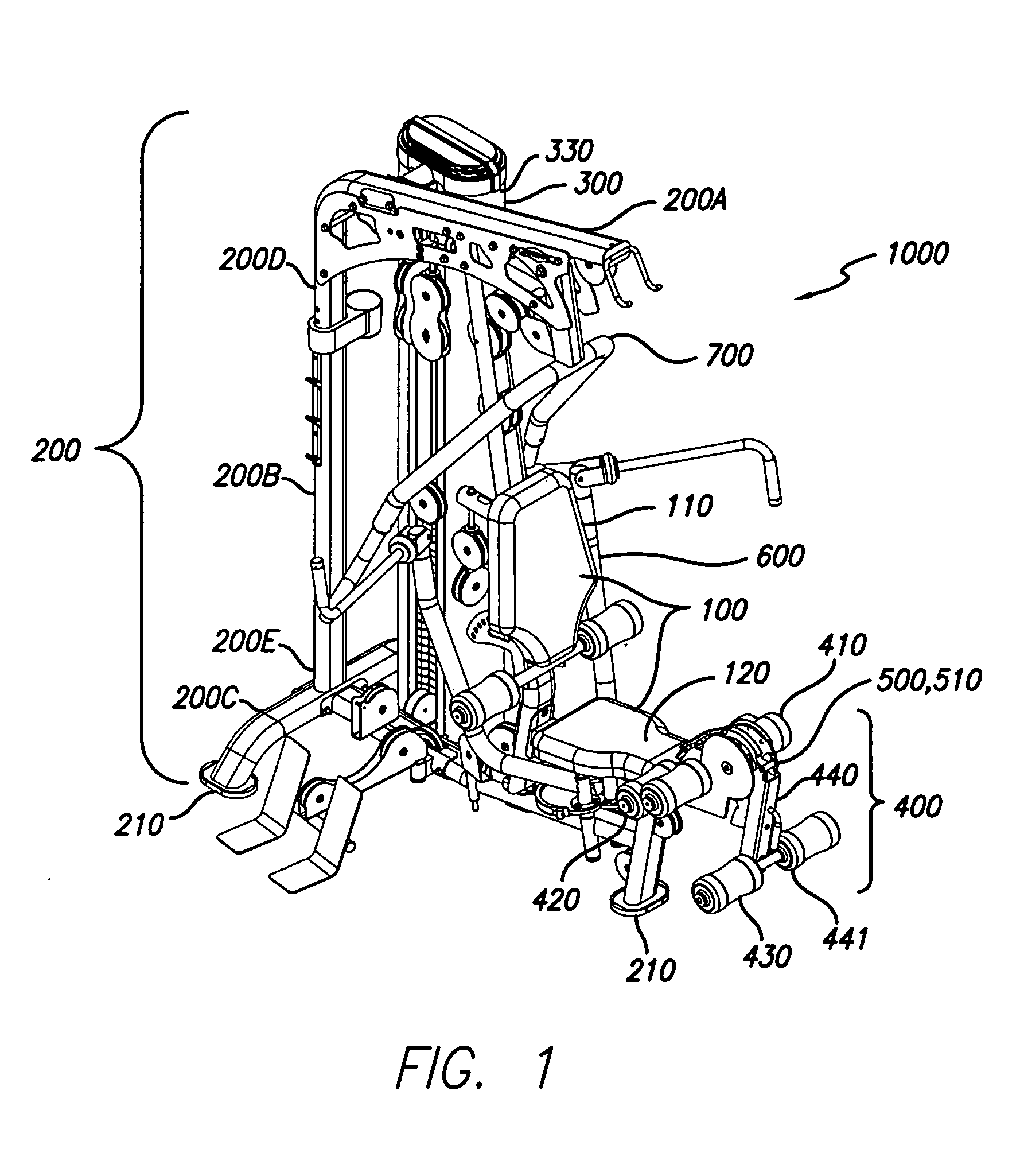 Leg exercise apparatus and method with gravity latch device