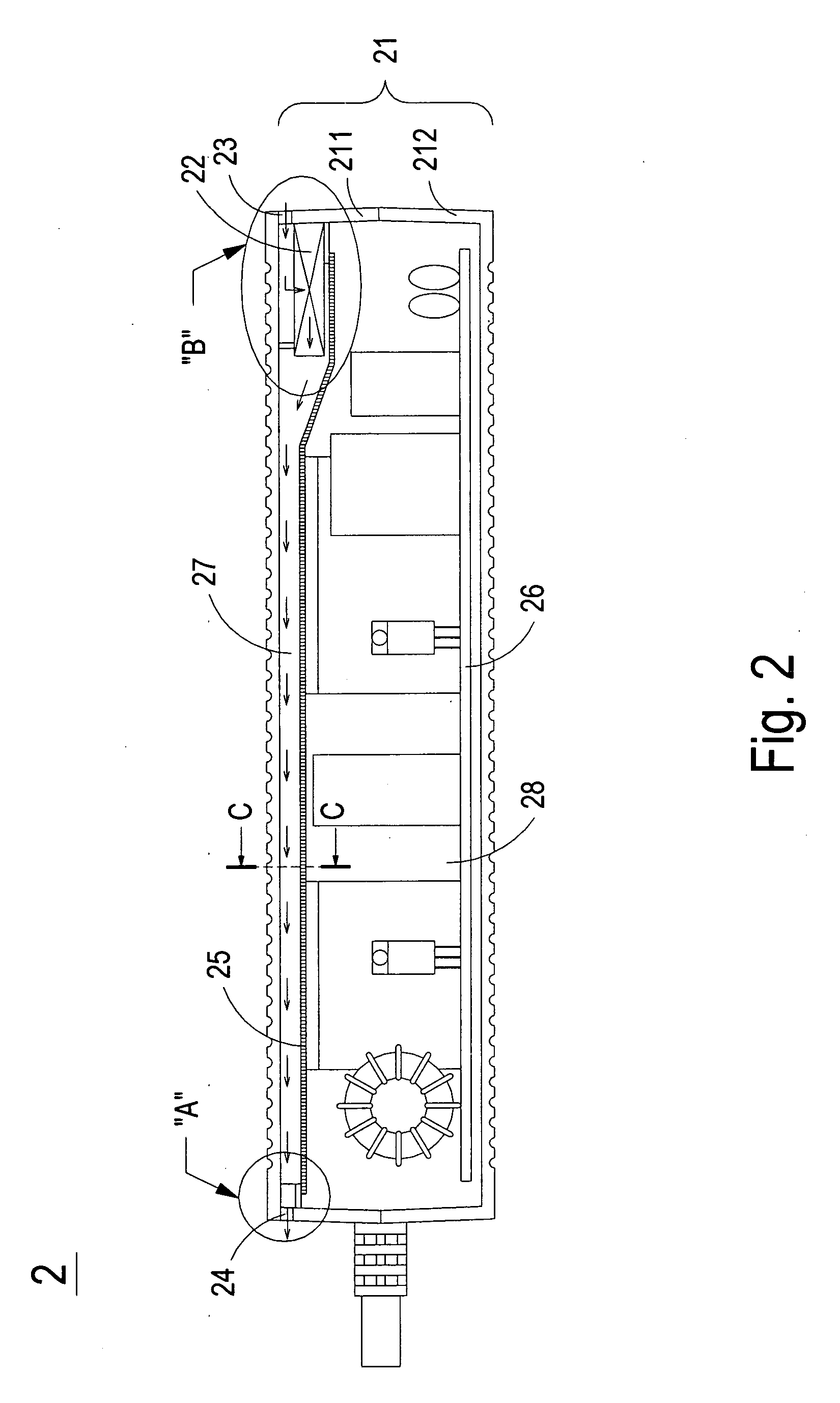 Electronic device with waterproof and heat-dissipating structure
