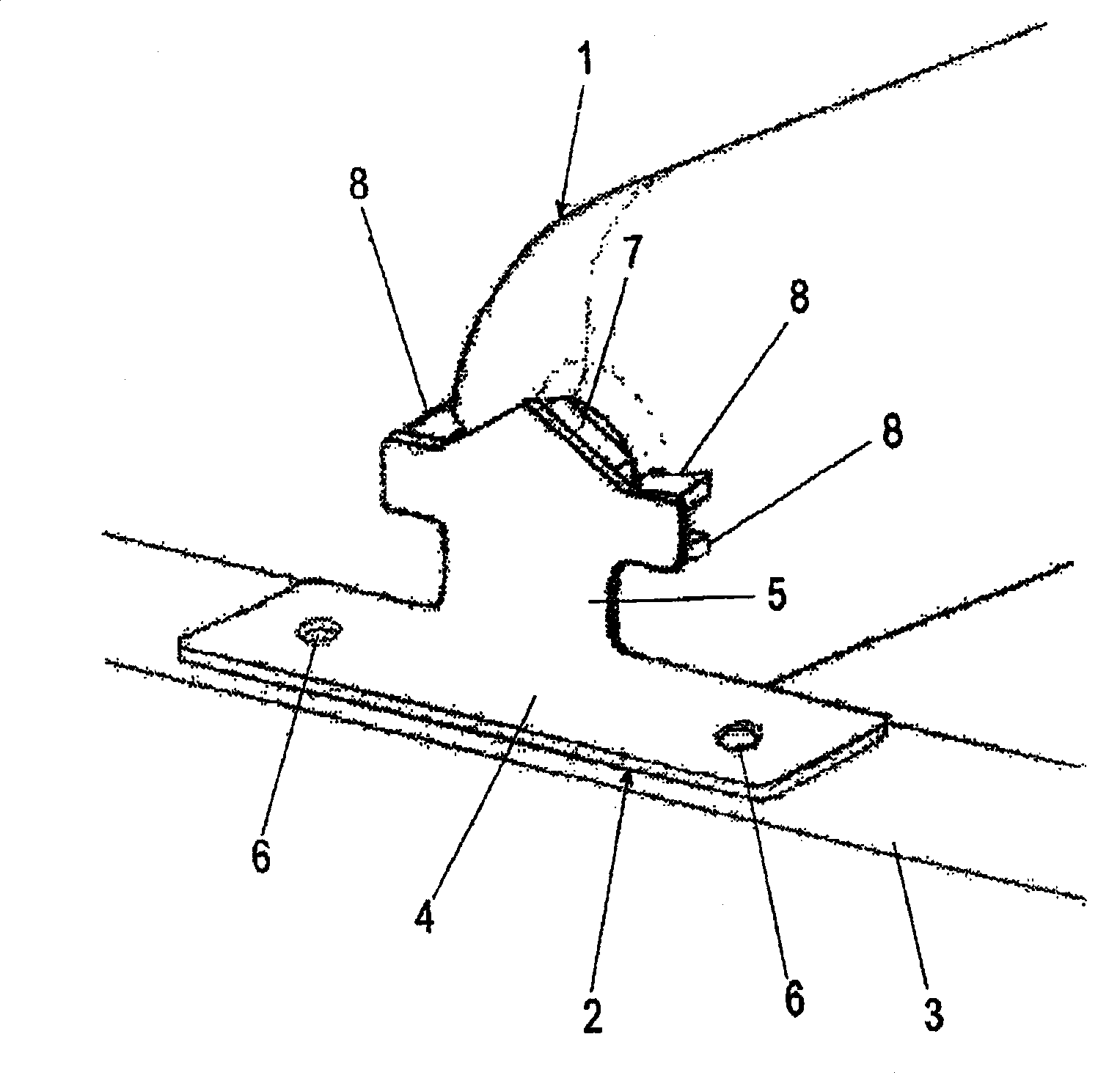 Fastening arrangement for a gas tank of a motor vehicle