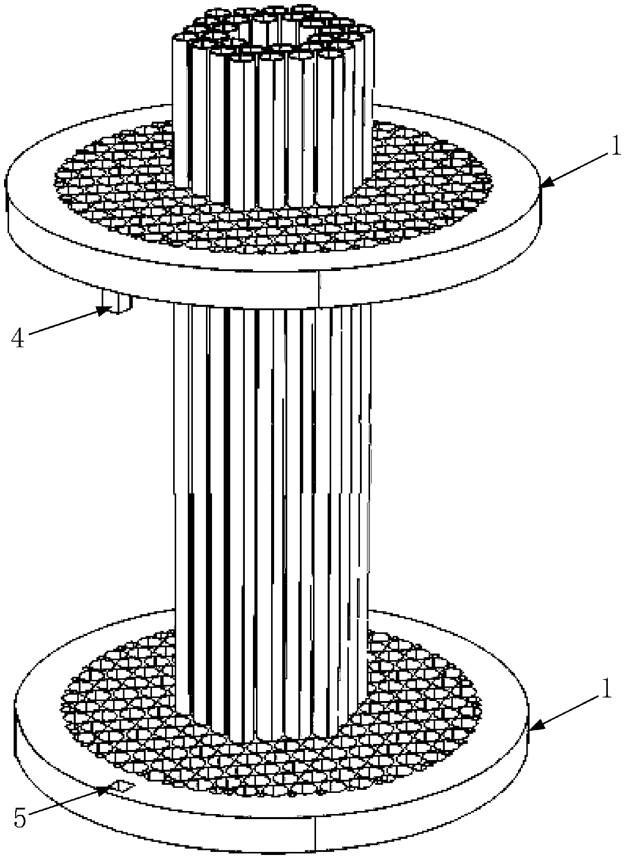 A capillary glass tube stacking device and method based on two-dimensional positioning holes of photonic crystal fiber structure