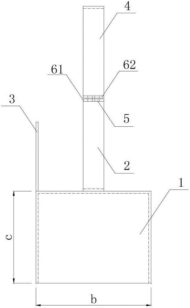 Steel structure connecting device of wood-stone composite bridge