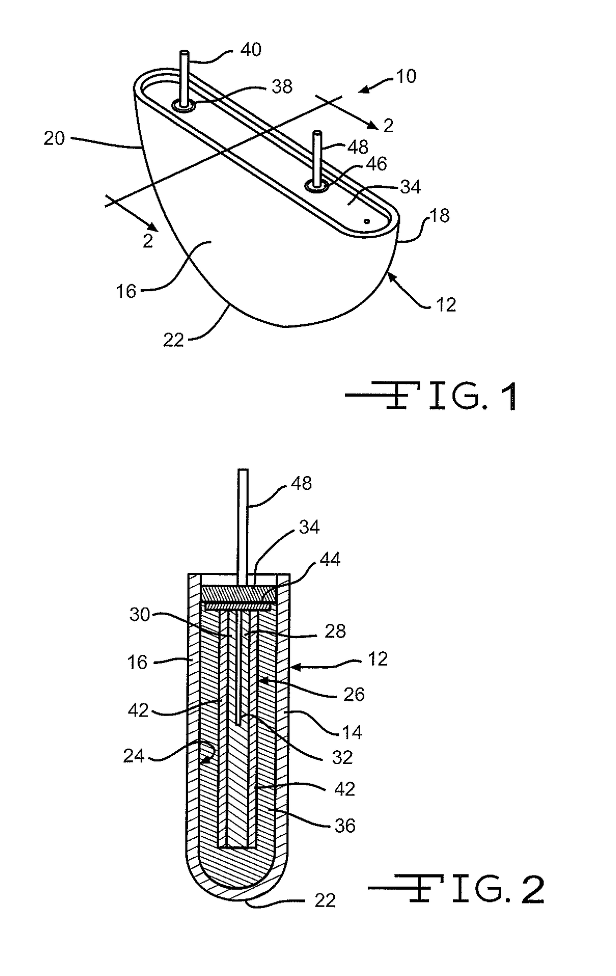 Mechanical conditioning by bead blasting lithium iodine cell case