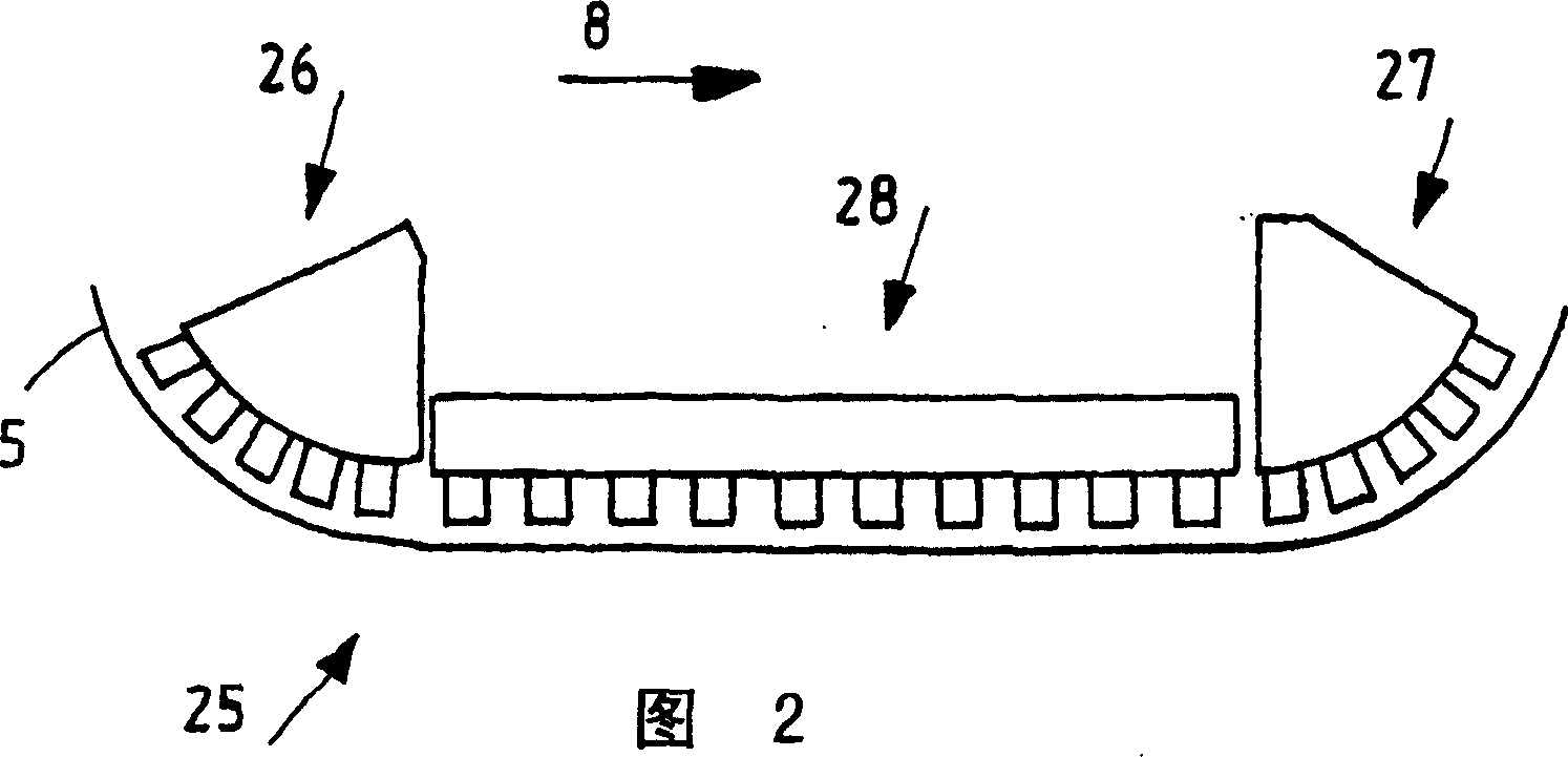 Arrangement within yankee cylinder or like roller of paper machine