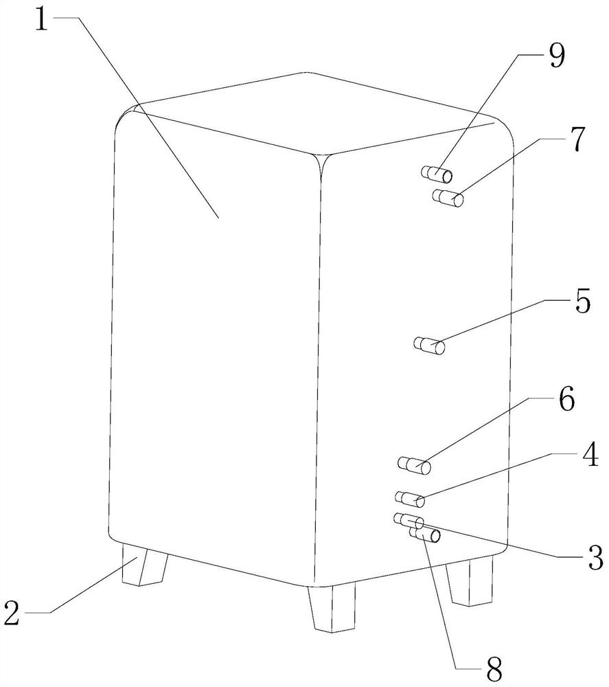 Directly-heated water tank inner container of air energy water heater