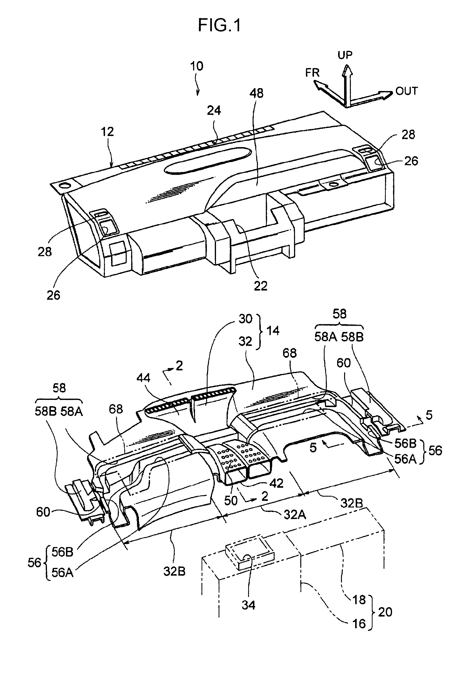 Vehicle instrument panel