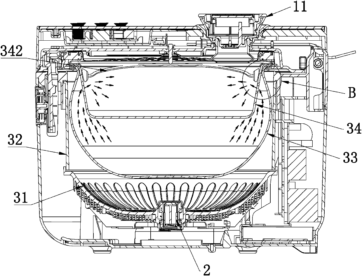 Electric cooker with sugar content reducing effect