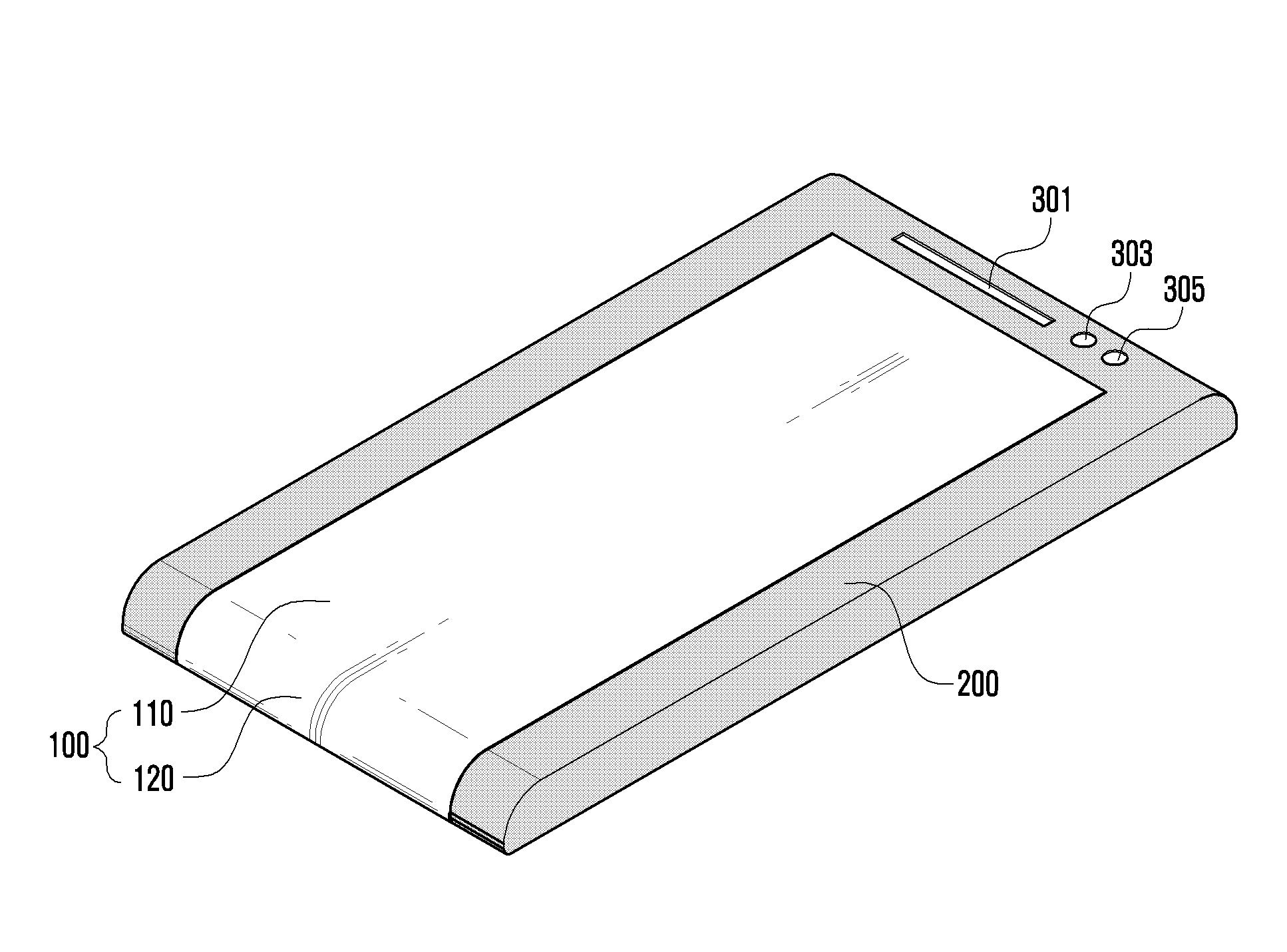 Method and apparatus for providing event of portable device having flexible display unit