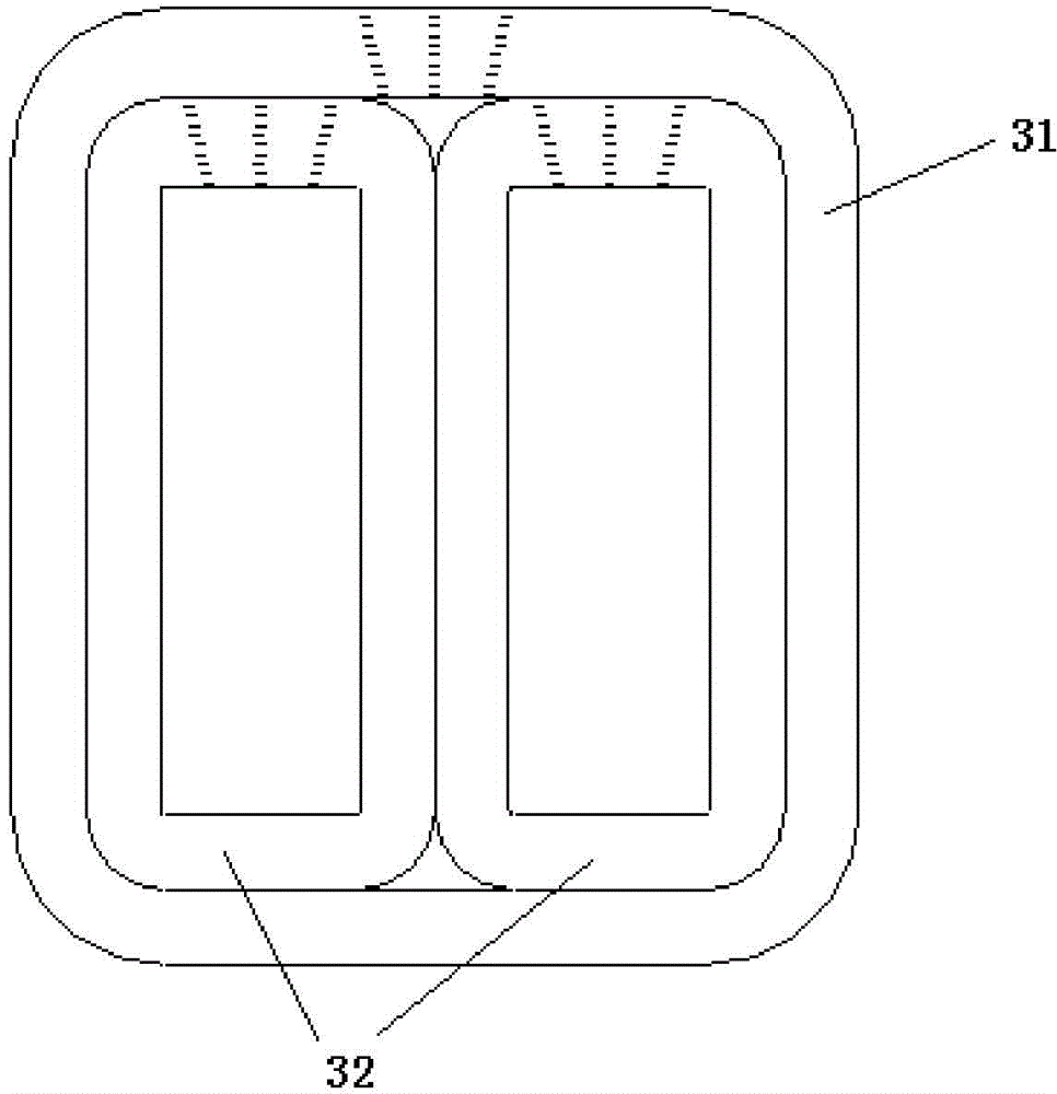 Three-column pull plate type dry amorphous alloy transformer