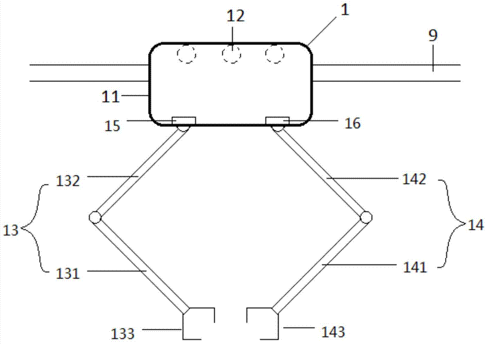 Transport vehicle for automatic material transport system