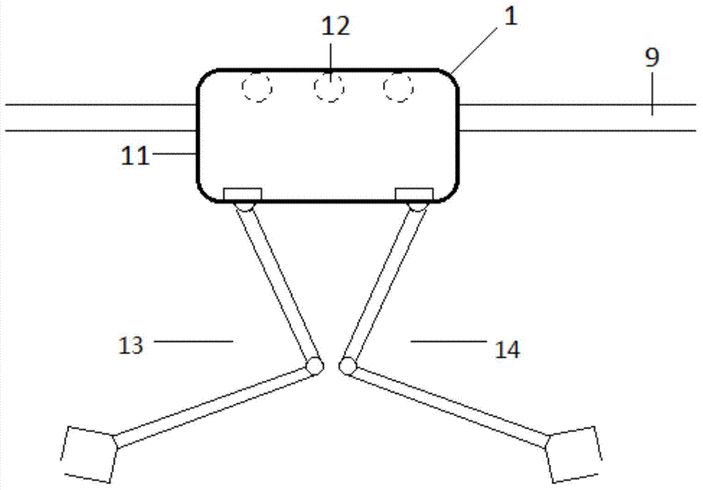 Transport vehicle for automatic material transport system