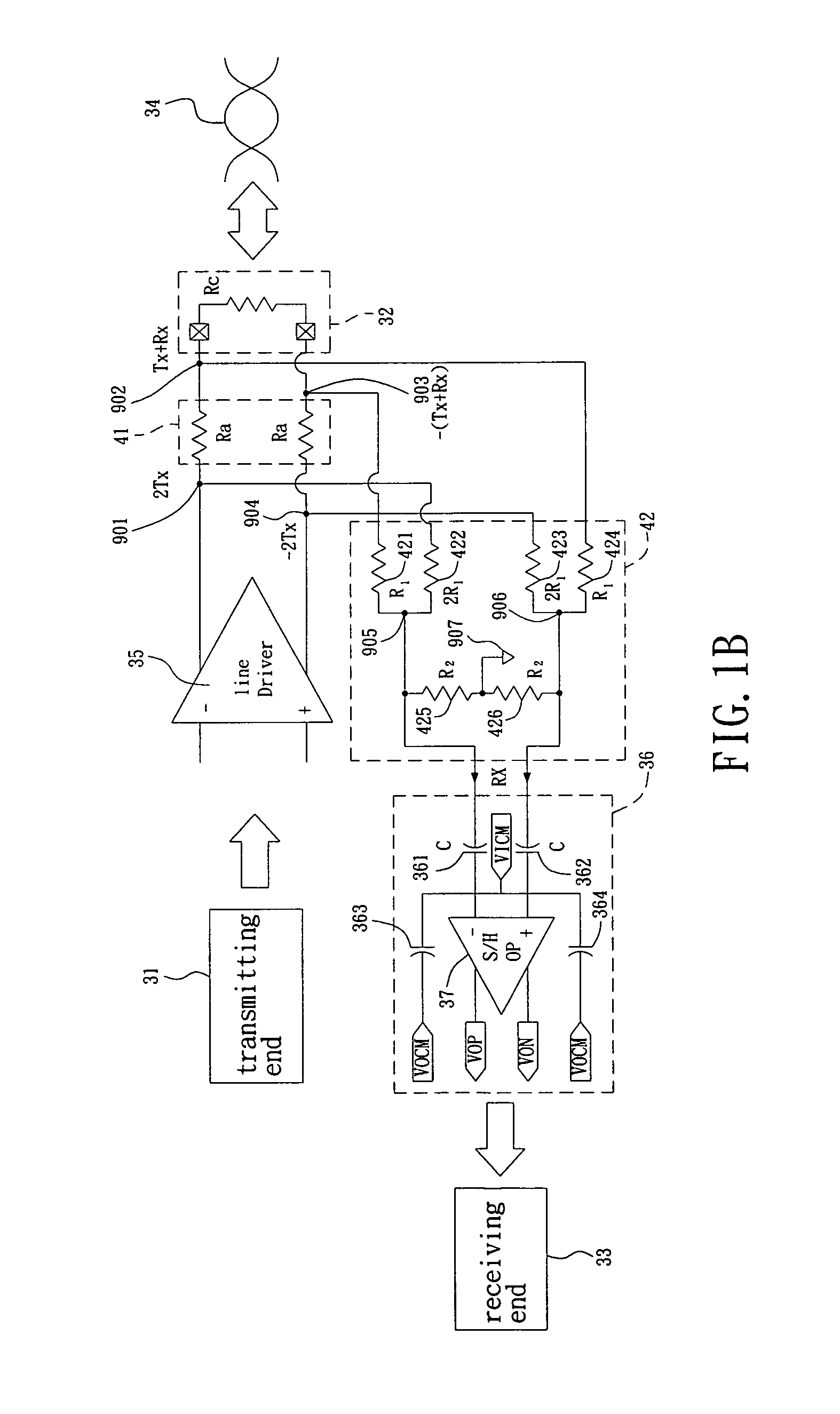 Passive echo cancellation device and signal transmission method thereof