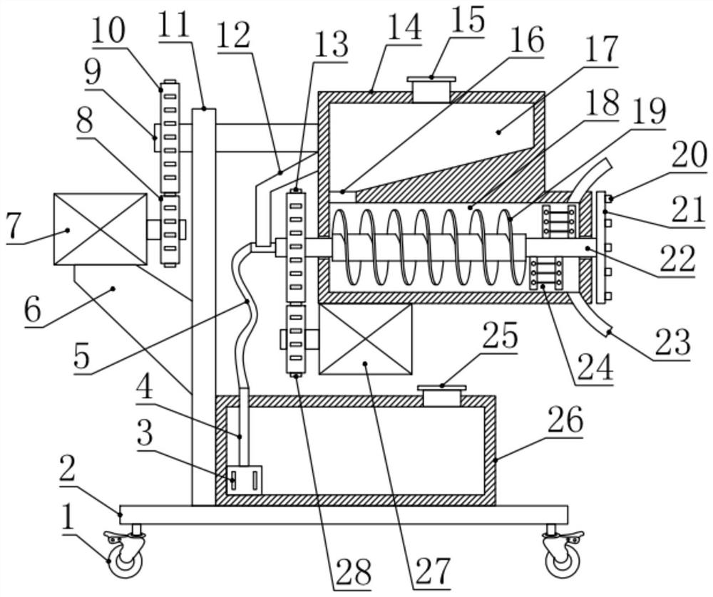 Fertilizer spraying device for rice planting