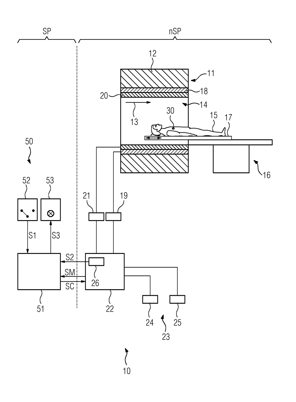 Operation of a magnetic resonance apparatus taking into account persons fitted with implants