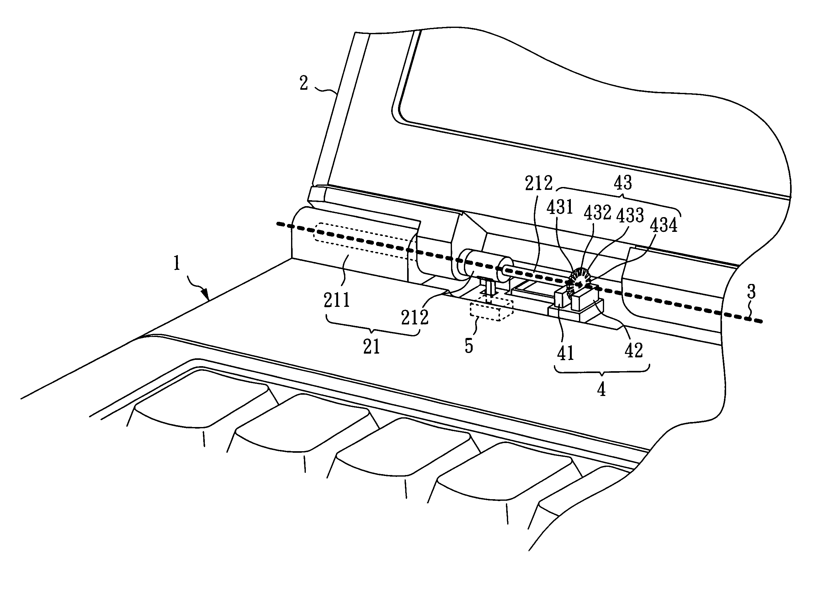 Portable computer with a power control function