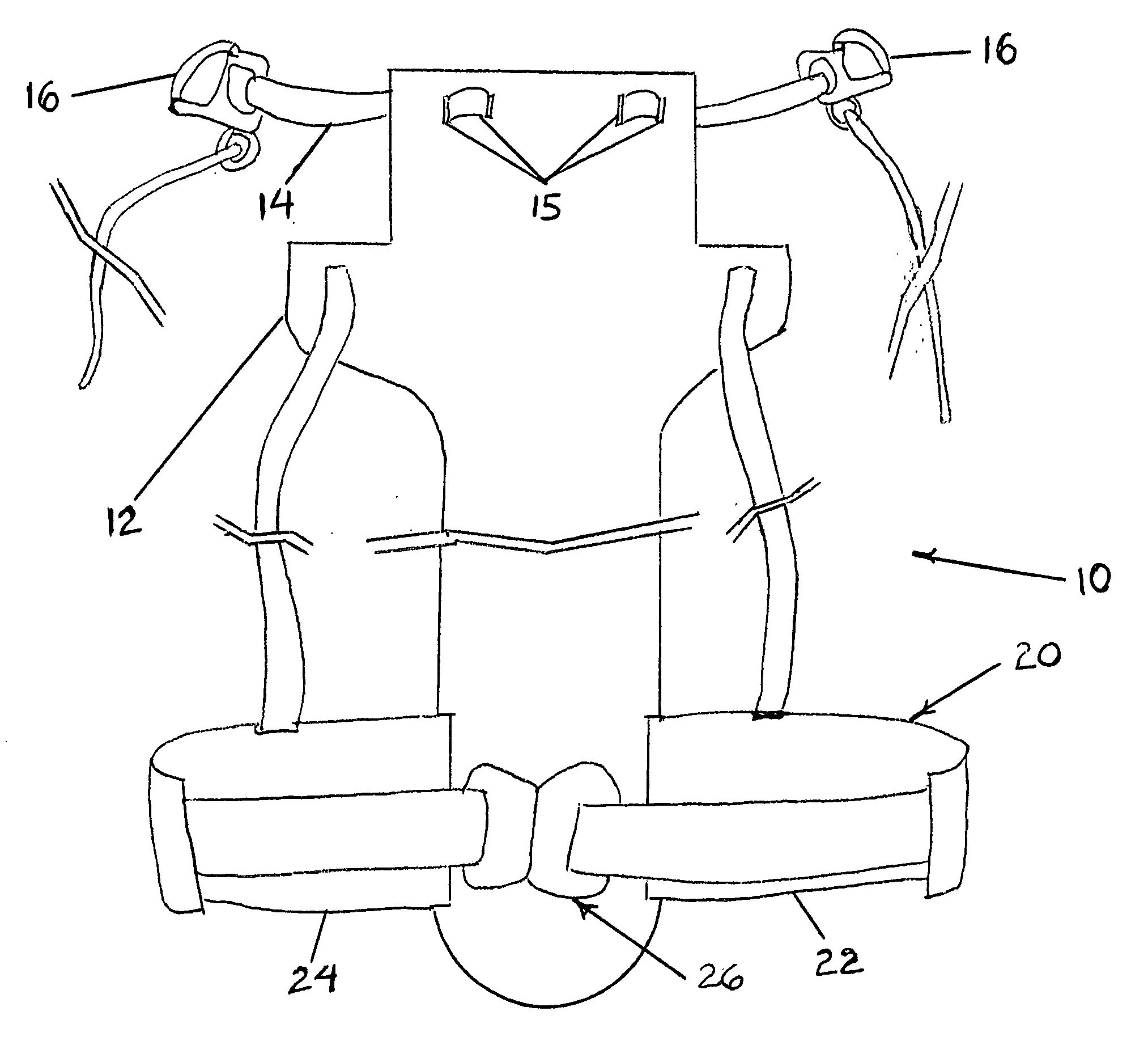 Head restraint device with back member
