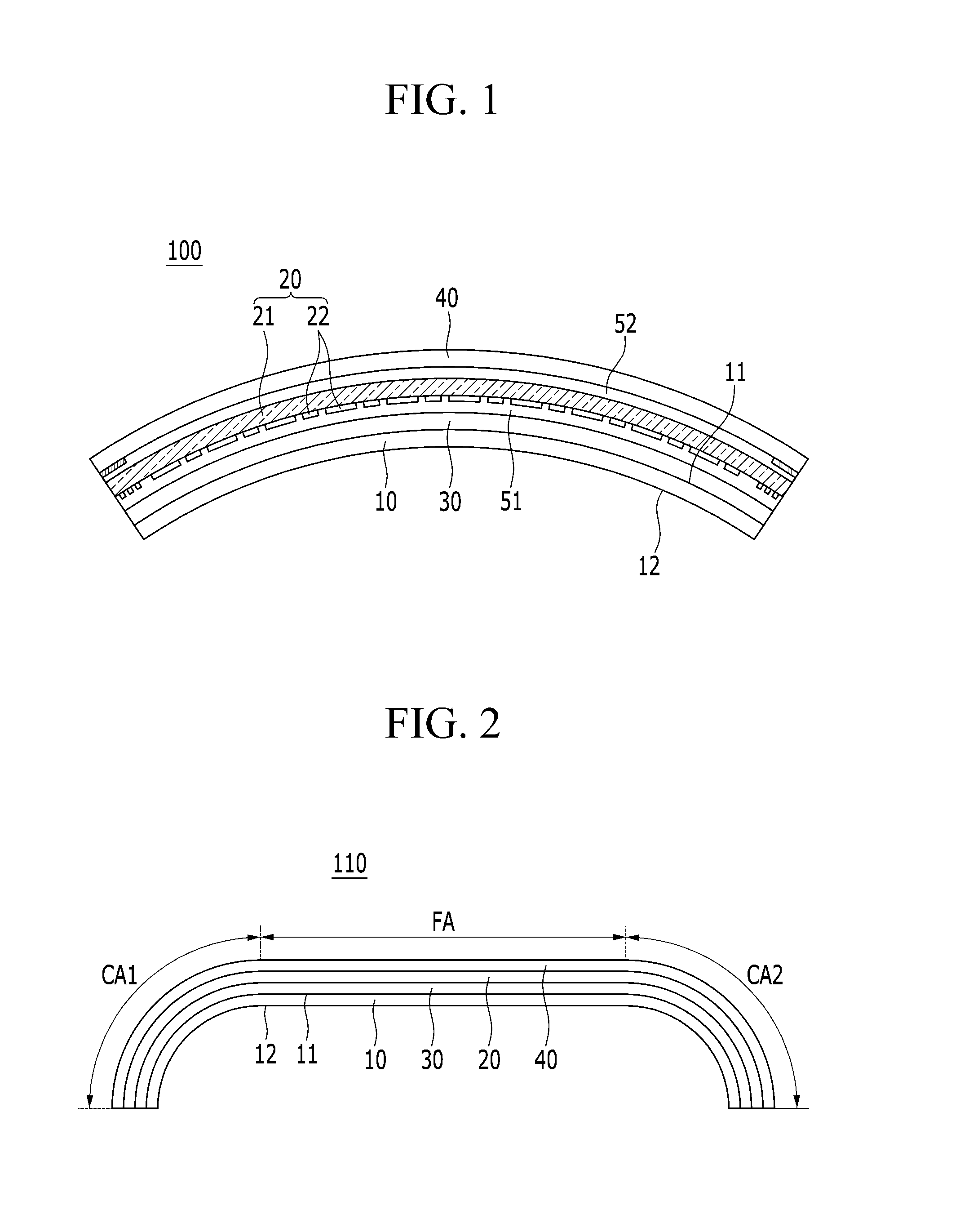 Flexible display device with touch panel