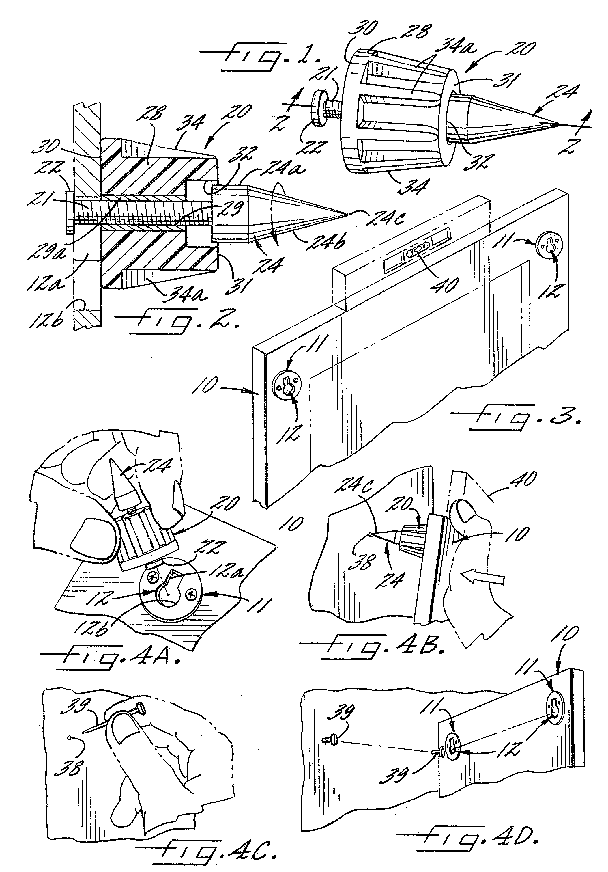 Position marking device for slot hangers