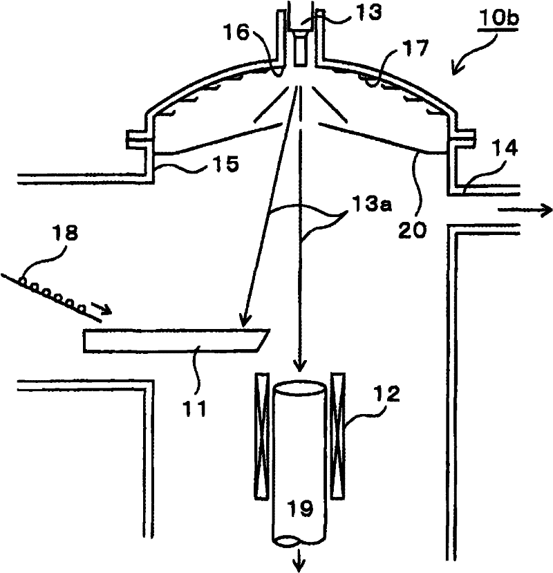 Apparatus for melting metal by electron beams and process for producing high-melting metal ingot using this apparatus