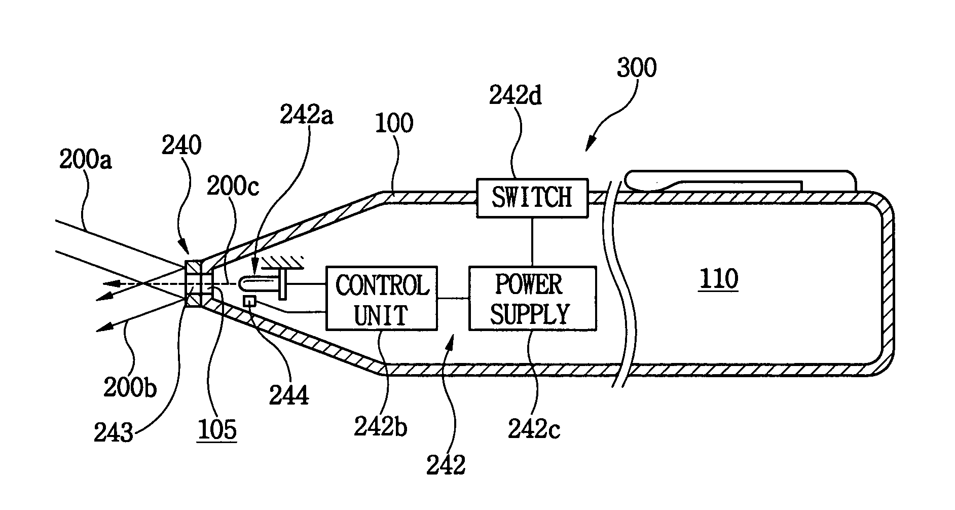 Image display system with light pen