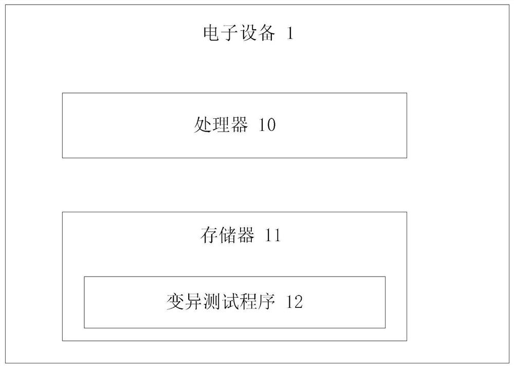 Variation test method and device, equipment and storage medium