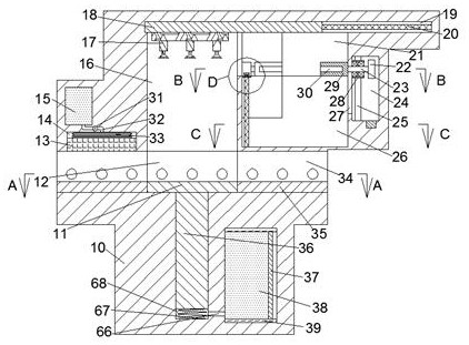 Photovoltaic panel assembly stacking device capable of automatically detecting and correcting in transmission