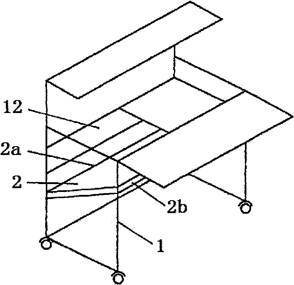 Computer desk for putting desktop computer