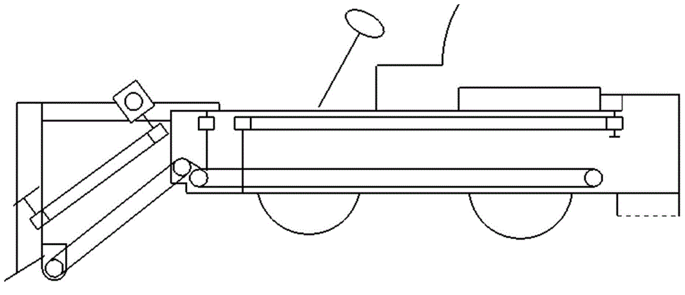 Front collecting type shallot harvesting machine