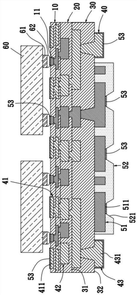 Substrate structure with heat dissipation structure and manufacturing method thereof