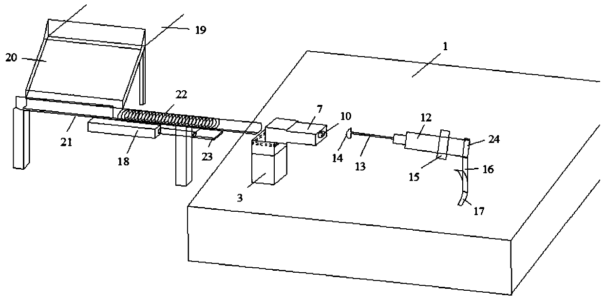 Hot stamping forming device for high-strength steel