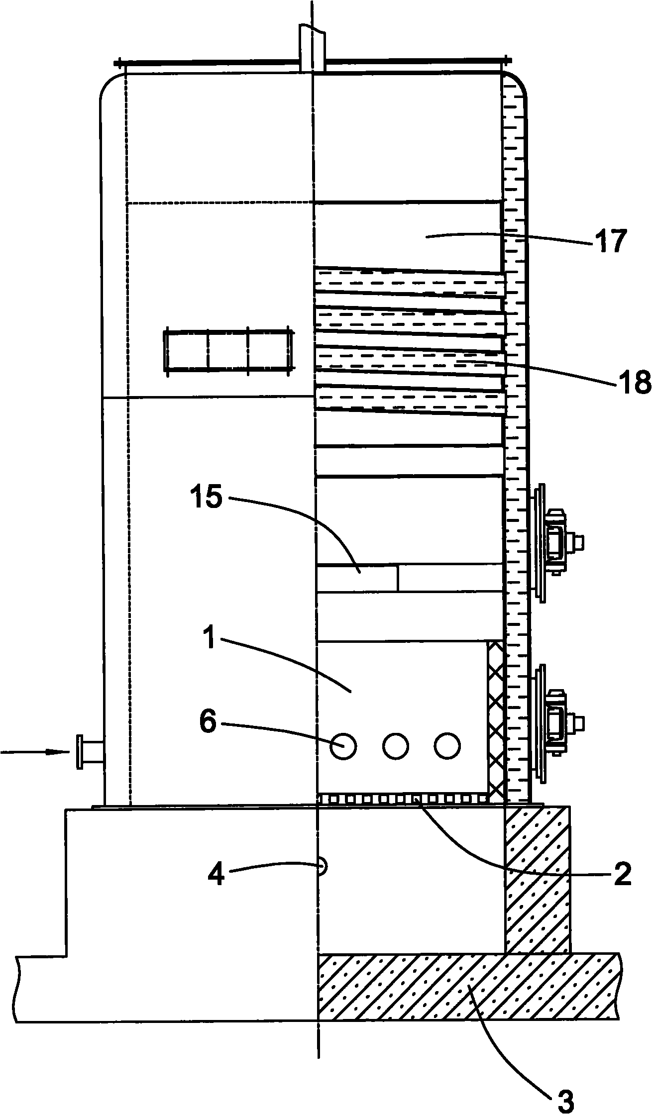 Coal-fired gasification swirl combustion furnace